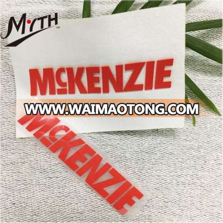 t-shirt sportswear clothing custom high density printing 3d silicone heat transfer label